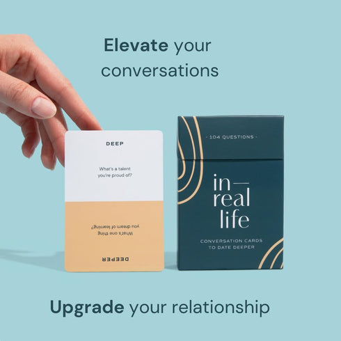 in Real Life Conversation Cards to Date Deeper - Dating Games for New Couples - Dating Card Game - Conversation Cards for Couples - Relationship C...