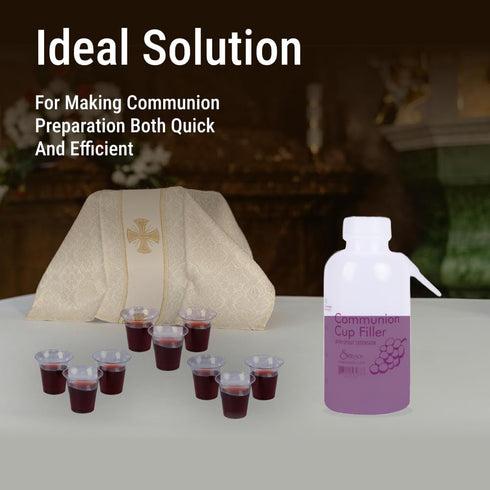 Communion Cup Filler Bottle for Church Traditional Cup Filler Bottle No Drip Communion Filler 16fl oz...