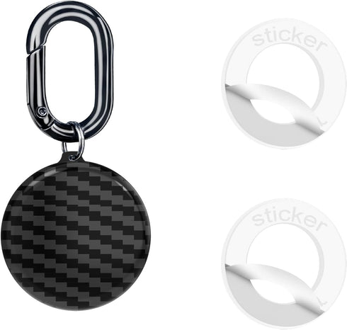 AirTag Holder Case, 1 Pack Waterproof Plastic Air Tag Key Ring Case with Loop, Anti-Scratch and Shockproof AirTag Holder Protective Accessory for ...