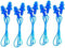 CTK Silicone Gel Soft Flanged Aqua Block Earplug Corded String Ear Plugs for Swimming,Pack of 5...