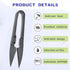 Utoolmart 105mm Sewing Trimming Scissors Nipper Embroidery Thrum Yarn Fishing Thread Beading Cutter Blue 2Pcs...