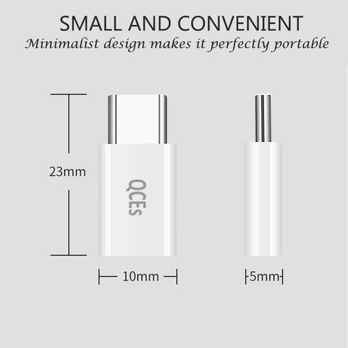 QCEs Micro USB to USB C Adapter 8 Pack, Micro USB Female to USBC Male OTG Adapter Fast Charging Compatible with iPhone 16/15 Pro Plus, Samsung Gal...