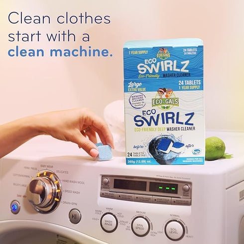 Eco Swirlz Washing Machine Cleaner, 24 Count...