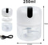 Electric Mini Garlic Chopper, 250ML USB Rechargeable Portable Electric Food Chopper, Wireless Small Food Processor for Chopping Garlic, Ginger, Ch...