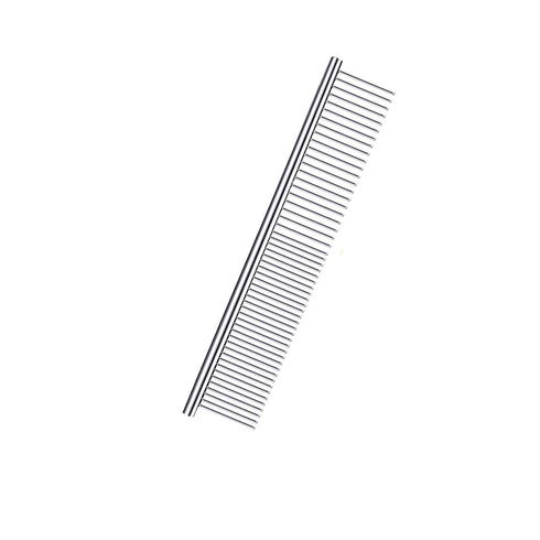 Pet Grooming Combs with Rounded Tips, Stainless Steel Bristles, Easy Detangling Tool for Long & Short Haired Dogs, Cats, and Other Furry Friends, ...