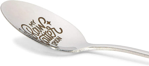 Engraved Stainless Steel Spoon with Gift Box, My Raw Batter Spoon (7.8 In)...