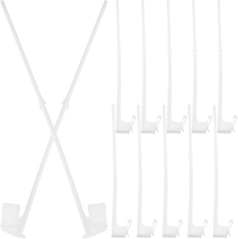 Angoily 12Pcs Sturdy Car Window Flagpoles, Car Flag Post Clips Only, Window Stabilizer Truck Flag Banner Holder Without Flag for Patriotic, Sports...