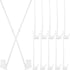 Angoily 12Pcs Sturdy Car Window Flagpoles, Car Flag Post Clips Only, Window Stabilizer Truck Flag Banner Holder Without Flag for Patriotic, Sports...