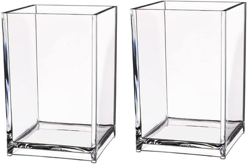 Acrylic Pen Holder, Clear Makeup Brush Holders Eyebrow Stationery Organizer for Office, Desk and Dressers...