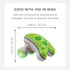 HoMedics Ribbit Mini Handheld Massager, Vibrating Electric Massager with Comfort Grip and LED Light, Batteries Included, Comes in variable colors,...