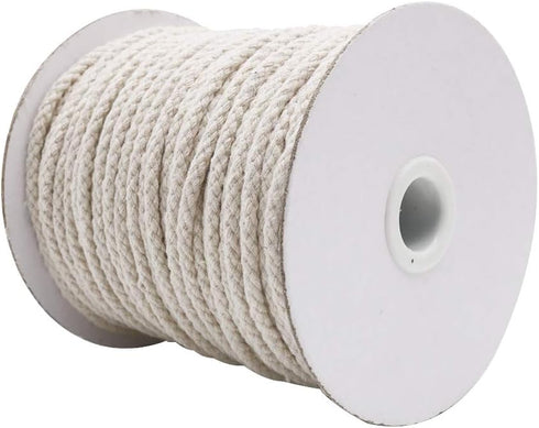 Tenn Well 5mm Macrame Cord, 165Feet Braided Cotton Rope Thick Craft Twine for Macrame Plant Hangers, Wall Hangings, Drawstrings, Clothes Lines, DI...