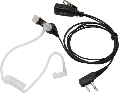 Walkie Talkies Earpiece with Mic 2 Pin Acoustic Tube Headset Compatible with Midland LXT600VP3 GXT1000VP4 LXT500VP3 GXT1050VP4 GXT1000XB GXT1030VP...