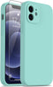 FUNMIKO Designed for iPhone 12 Case with Screen Protector,Complete Protection with Enhanced Camera Lens Cover,Soft Silky Silicone Protective Phone...