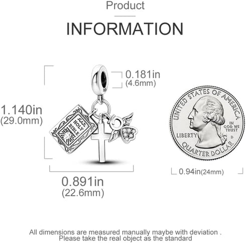 CYCUFF 925 Sterling Silver Charms Suitable for Charm Necklaces, Bracelet Pendants Beads Jewellery Gift for Women Family Friends...