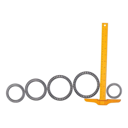 FEIYING Roller Bearing Washer,Thrust Needle Roller Bearings with Washers,Durable Alloy Steel Industrial Bearing Automotive, Marine, Aviation(AXK55...