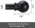 Curtain Rods for windows 66 to 120 inch,5/8 inch Decorative Curtain Rod Set, Matte Black Splicing Heavy Duty Metal Curtain Rod with Brackets...