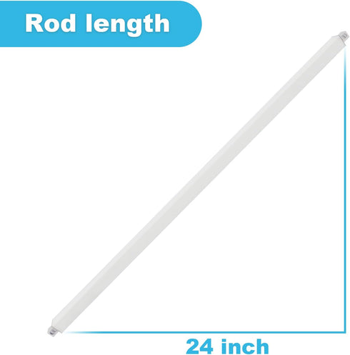 Replacement Towel BAR 24" Rod Spring Loaded Ends Durable Plastic Wall Mounted...