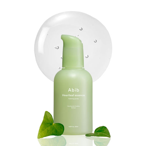 Abib Heartleaf Essence Calming Pump 1.69 fl oz / 50ml I Essence for Face, Instant Relief for Redness...