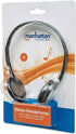 Manhattan On-Ear Wired Stereo Headphone - Long 6ft Cable, Single 3.5mm Plug, Lightweight, Adjustable Headband–for Walkman, CD Player, Computer -17...