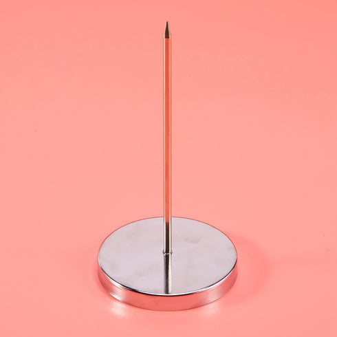 Silver Safe Memo Holder Spike Stick for Bill Receipt Note Paper Order Office Desk Office Memo Holders Memo Holders Desk Accessories and Workspace ...