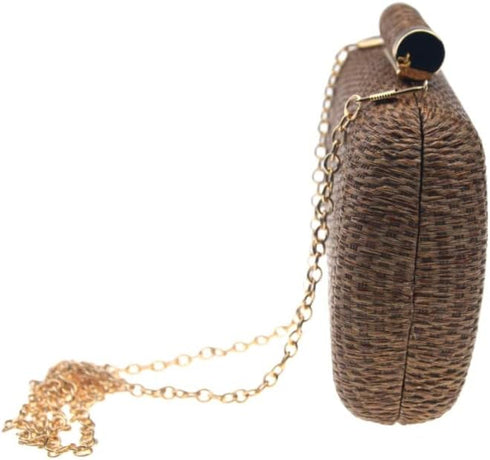 Women's Handwoven Straw Evening Handbags Summer Wallet Clutch Bag Crossbody Mobile Phone Bag...