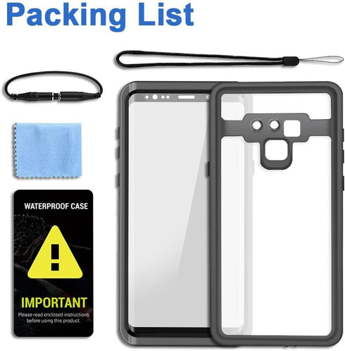 IP68 Waterproof Case for Galaxy Note 9, 6.4 in Water/Snow/Dust/Scratch Proof Case Full Sealed Coverage with Built in Screen Protector Perfectly Fi...