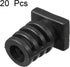 uxcell 20Pcs 6mm Inner Dia PVC Square Strain Relief Cord Boot Protector Sleeve Power Tool Hose Black...