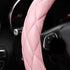 Soft Microfiber Leather Steering Wheel Cover, Universal 15 Inch for Women Girls, Fit Vehicles, Sedans, SUVs, Vans, Trucks - Light Pink...