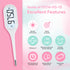 Digital Basal Body Thermometer: Easy@Home Accurate BBT for Ovulation Tracking & Fast Oral Thermometer with Large LCD Backlit Display | 1/100th Deg...