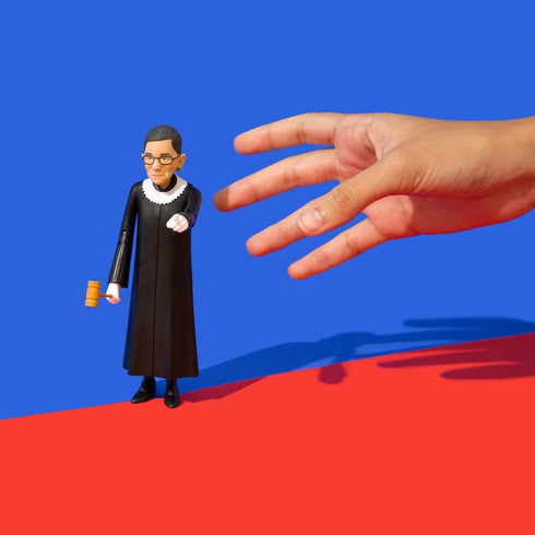 FCTRY Ruth Bader Ginsburg Political Action Figure - RBG Collectible, Novelty Figurine 2024 - RBJ Bobblehead-Inspired Gifts & Souvenirs - Funny Gag...