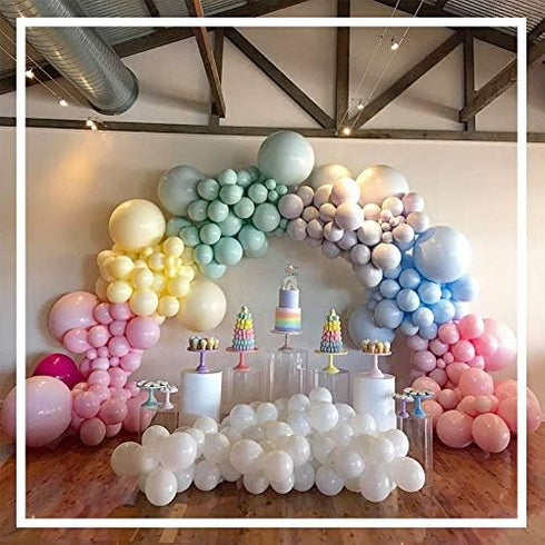 Balloon Decorating Tape Strip for Ballon Arch Garland Kit 2 Rolls 32.8 Feet, 400 Pcs Glue Dots Point Stickers for Wedding Birthday Party (Double H...