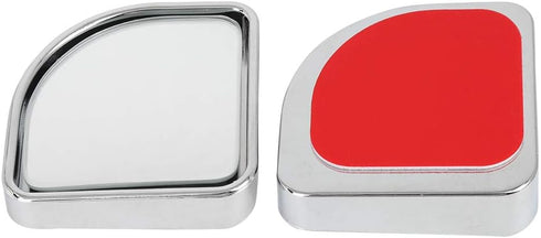 X AUTOHAUX 2pcs Adjustabe Blind Spot Mirrors 360° Degree Rotate Sway Fan Shaped HD Glass Convex Mirror...