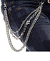 BOMPOW Biker Skull Wallet Chain Punk Men Cool Skull Punk Trouser Long Wallet Key Chain For Bike Jean Gothic Rock...