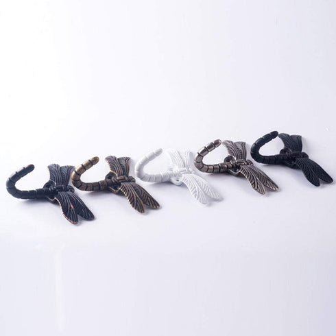 2pcs Dragonfly Coat Hooks Decorative Creativity Wall Mounted Hanger Hook for Home Handbag Key Towel Bathrobe (Bronze)...