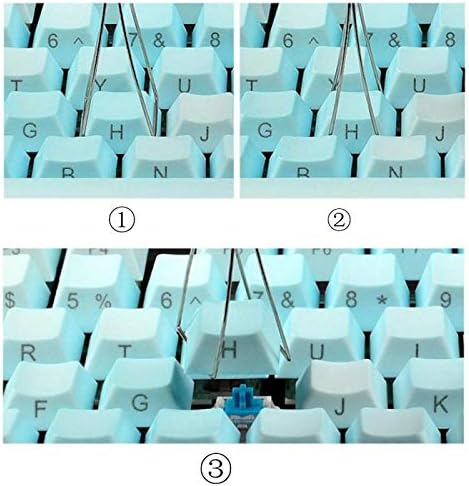 Granvela Pack 2 Keycap and Switch Puller Stainless Steel Switch Remover for Mechanical Keyboard, DIY Tool for Fixing Keyboard...