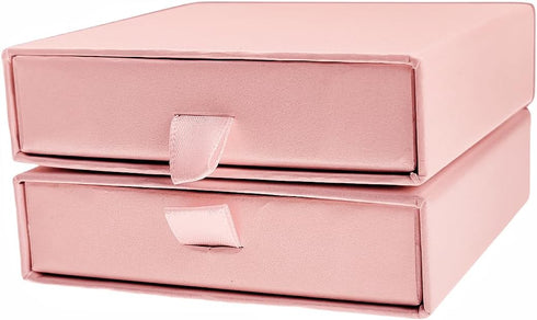 Ivosmart 2 Pack Jewelry Gift Boxes 3.5 x 3.5 x 1 Inch Cardboard Jewelry Boxes, Small Gift Boxes for Jewelry Earrings Necklaces Handmade Bangles Br...
