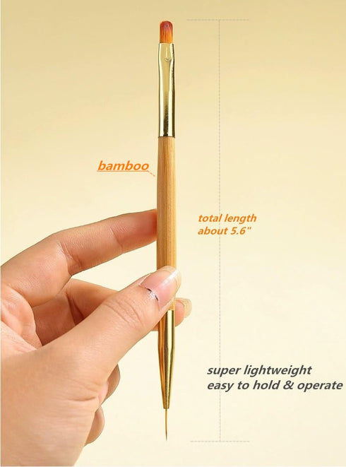 5PCS Dotting Pens and 3PCS Nail Painting Brushes, Double Ended Nail Brushes and Dotting Tool Kit, Nail Art Design Tools...