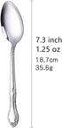 Iced Tea Spoon Set for 12 Coffee Spoon 7.9 -Inch Stainless Steel Spoon Set Ice Cream Spoon Long Spoon Dessert Spoon Milkshake Spoon, Silver...