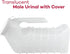 Dealmed Male Urinal with Attached Cover – Portable Urinals for Men with Translucent Receptacle, Shields Odors and Avoids Spills, 1 Ounce Increment...