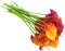 20Pcs Artificial Anthurium Flowers Real Touch Fake Flower for Home Decor Floral Arrangements Bouquets (Red,Sunset red)...