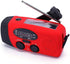 FM/AM/NOAA Weather Radio Hand Crank Self Powered Solar Portable Mini Emergency Survival Radios with 3 LED Super Bright Flashlight 2000mah Battery ...