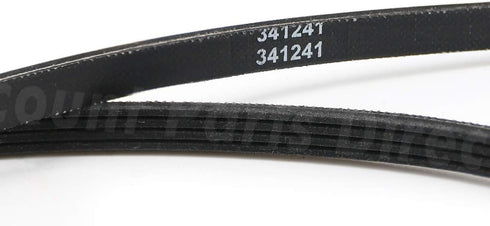 341241 Dryer Drum Belt Replacement for Whirlpool Kenmore dryer, Replaces 26000341241 26000349533 31001026