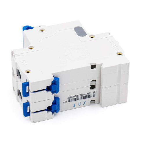 Baomain Low-Voltage Mini Circuit Breaker NXB-63(DZ47-63) C16 16A 2 Pole 400V DIN Rail Mount White...