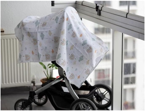 %100 Cotton Soft Muslin Baby Swaddle Blankets, Newborn Receiving Blanket for Swaddling, Breathable and Skin-Friendly Baby Swaddle, Baby Blankets U...
