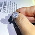 NZLJBSP S925 Sterling Silver Simulated Diamond Ring 18k Platinum Moissanite Four-Claw Princess Solitaire Ring Fashion Ultra Flash Diamond 4 Carat ...
