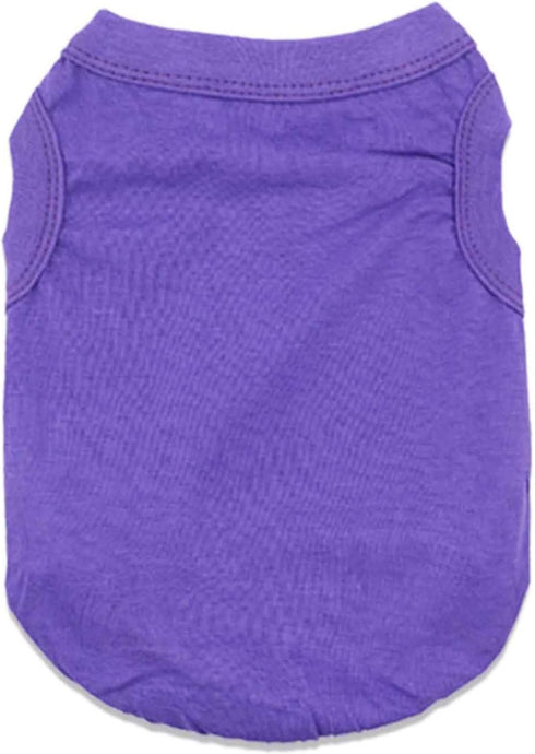 6 Pack Yorkie Clothes Plain Dog T Shirt 100% Cotton Solid Pet Small Puppy Clothes Blank Puppy Tshirt for Boy Dogs Shirts Pet T-Shirt for Small Dog...