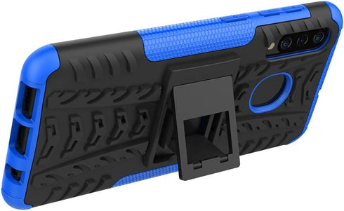 Yiakeng Samsung Galaxy A20/A50/A30 Case, Shockproof Slim Protective Kickstand Hard Phone Cover (Blue)...