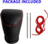 DEYTOP Gear Shift Cover for Kia Soul 2023-2020 Gear Knob Trims for Kia Carnival 2022 2023 Accessories Auto Leather Gear Shifter Knob Protector (Bl...