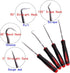 Long Hook Set,Oil Seal Hook, Pull Out The Hook, Oil Seal Screwdriver Pull Out The Hook and Remove. Assembly and Removal of Small Parts,Automobile,...