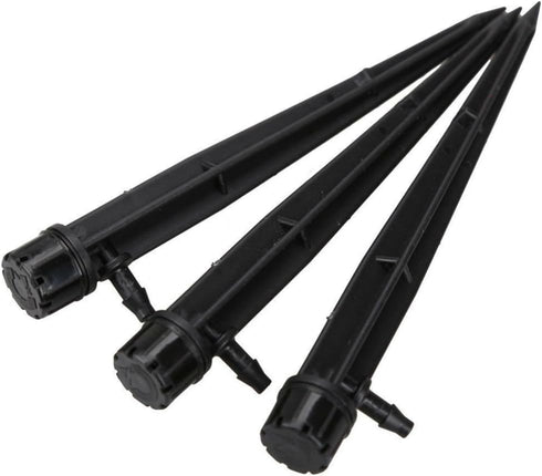 AKOAK 25/50 Pcs 360 Degree Adjustable Water Flow Irrigation Drippers on Stake Emitter Drip System,Model, Home & Garden Store for 4mm /7mm Tube?25p...